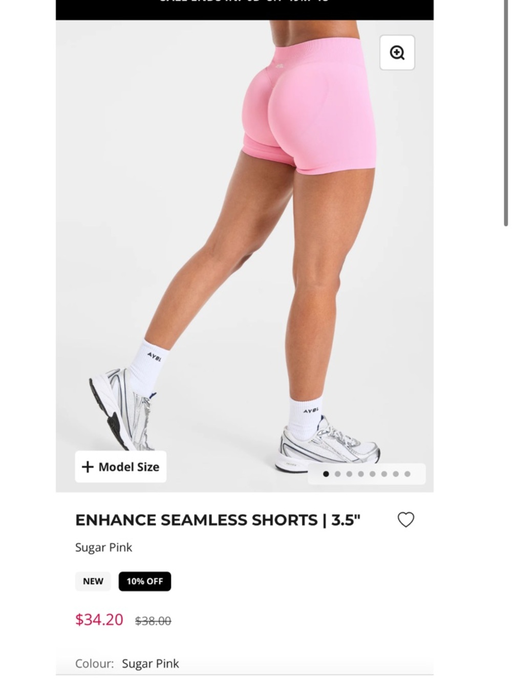 AYBL Enhance Seamless Bike Shorts in Sugar Pink